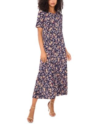 Women's Crew Neck Short-Sleeve Dress