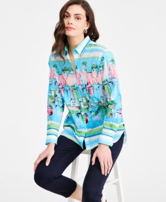 Women's Cotton Scenic Blouse