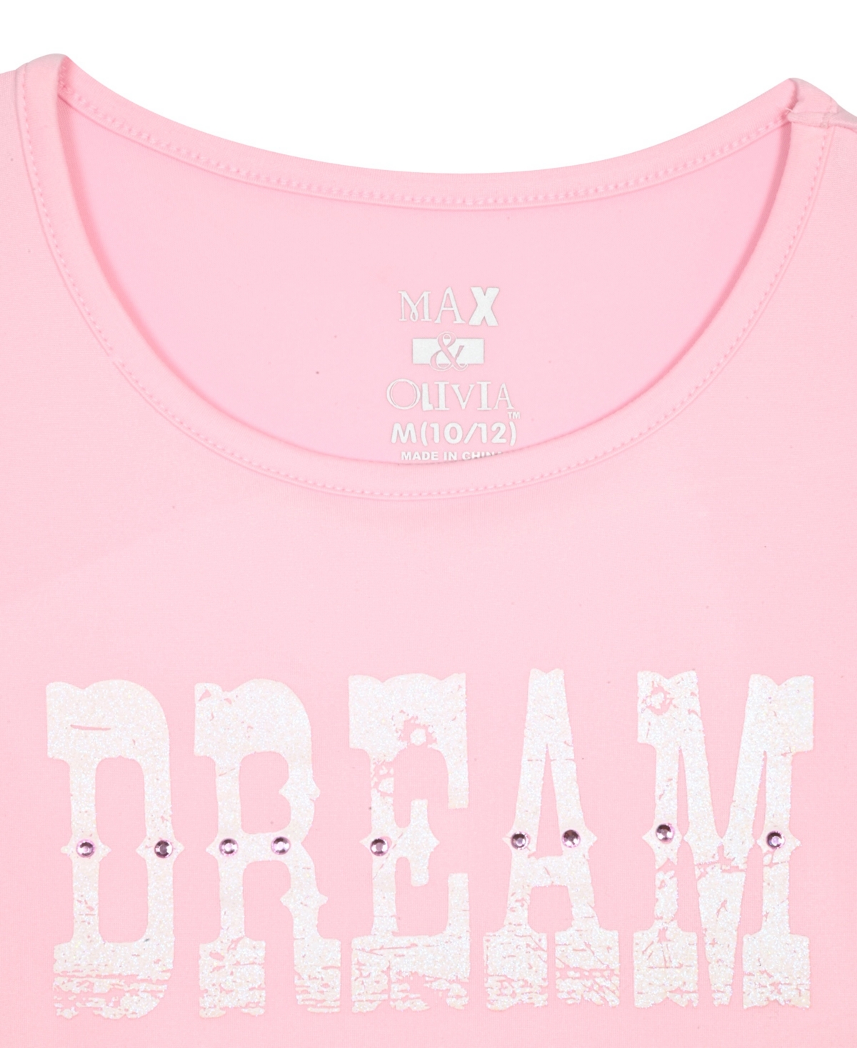 Max And Olivia Girls S-l Pink Dream Pant Pajama Set