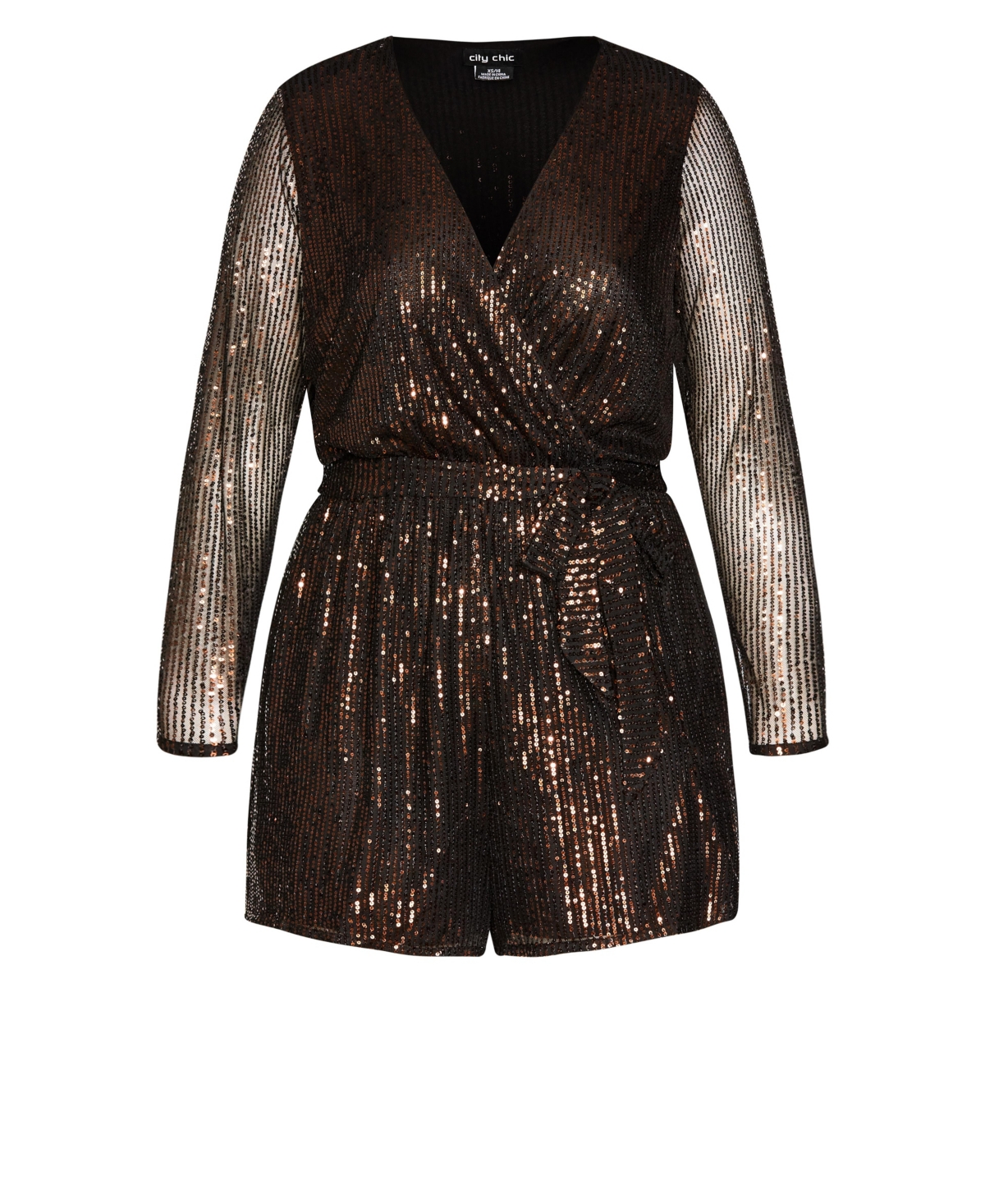 City Chic Women's Sequin Playsuit