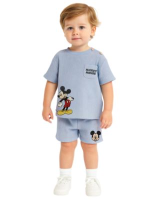 Baby Boys' Mickey Mouse T-Shirt & Shorts, 2-Piece Set