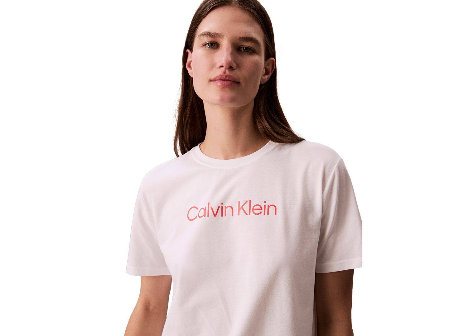 Женская футболка Calvin Klein Performance Commuter Short-Sleeve T-Shirt, цвет: Белый — фото 4