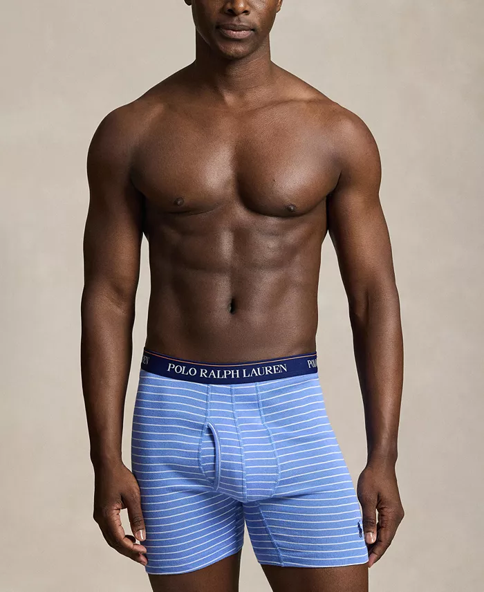 Men's Classic Cotton Knit Boxer Briefs , 3-Pack Set - thumbnail 4