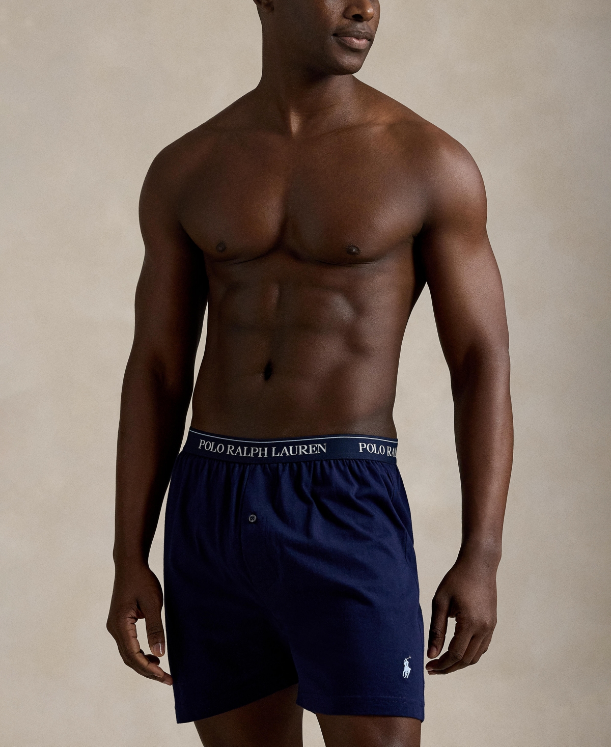 Polo Ralph Lauren Men's Classic Cotton Knit Boxer Briefs, 5-Pack Set