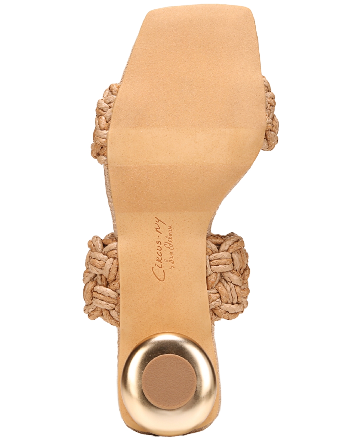 Circus Ny by Sam Edelman Women's Clover Woven Kitten-Heel Slide Sandals