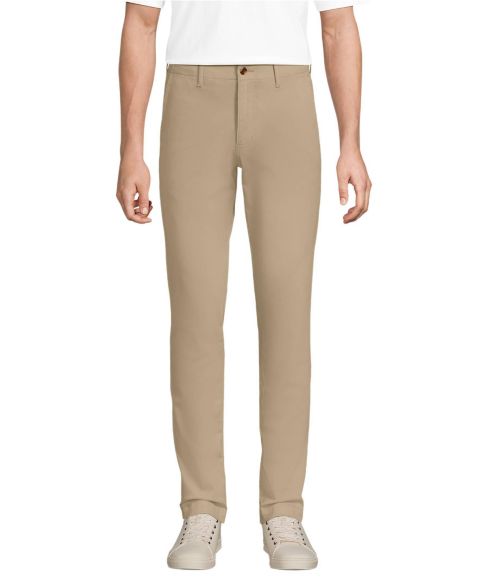 Мужские брюки Lands' End Knockabout Slim Fit Chino Pant, цвет: Пустынный рыжевато-коричневый