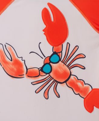 Boys' 2T-5 Crewneck Rash Guard and Printed Shorts, 2-Piece Set