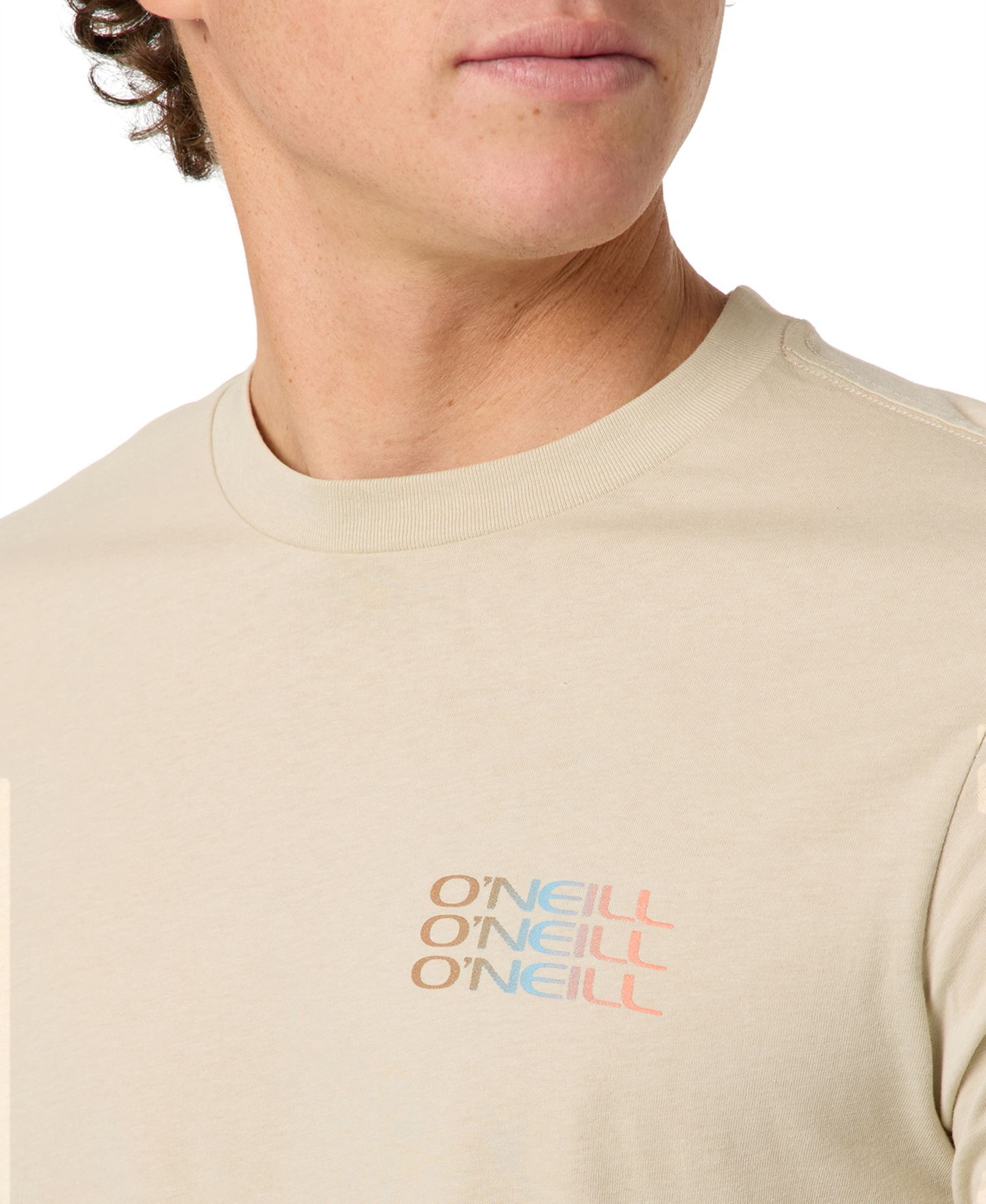 Мужская футболка O'Neill Triple Stack Short-Sleeve, цвет: Хаки — фото 4