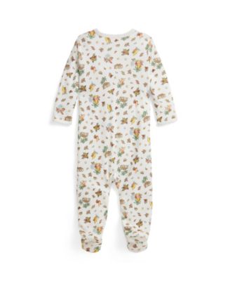 Baby Boys' Polo Bear Interlock Round Neck Coverall