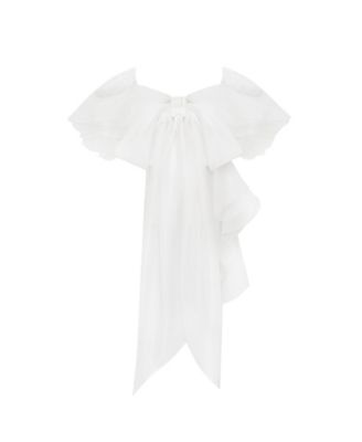 Womens Dreamy off-shoulder blouse with meringue flounces