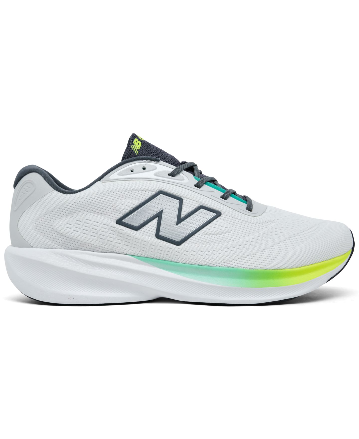 Мужские кроссовки New Balance Fresh Foam 680v9 Running, цвет: Серый / Зелёный — фото 2