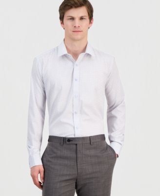 Men's Slim-Fit Performance Four-Way Stretch Dress Shirt