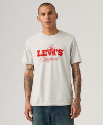 Men's Graphic Logo Detail Crewneck T-Shirt