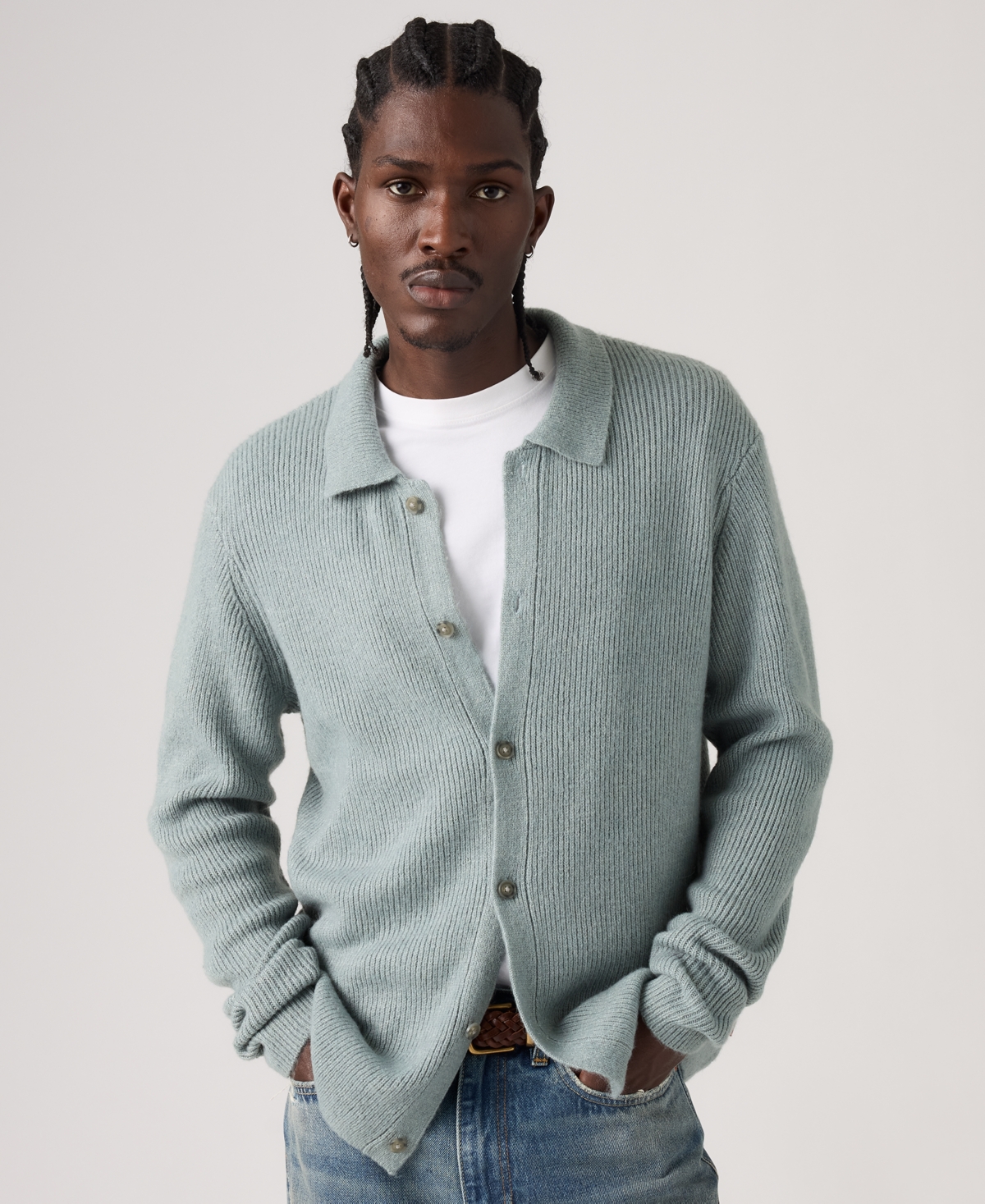 Levi's Men's Catalina Spread Collar Cardigan