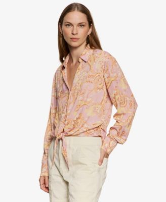 Women's Lover Printed Tie Shirt