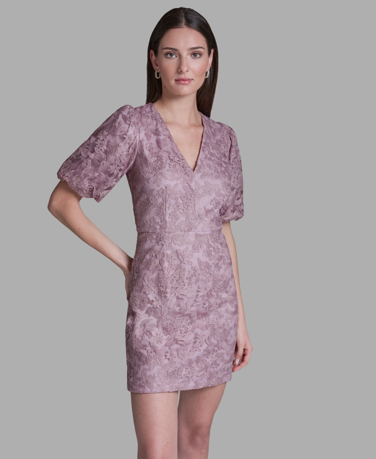 Bcbg Women's Floral Embroidered Mini Dress