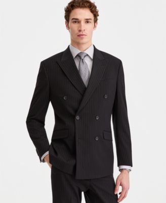 Men's Double-Breasted Slim-Fit Nested Suit