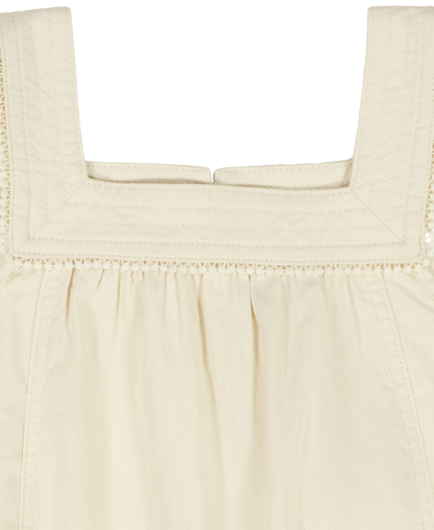 Топ Tommy Hilfiger Twill Ruffle-Sleeve для девочек, цвет: Кремовый — фото 6