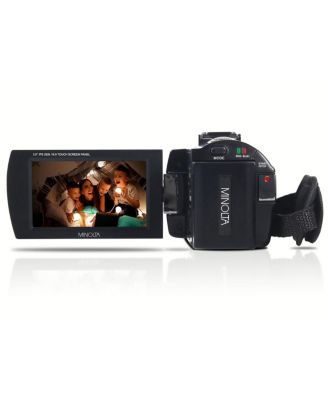 MN4K25NV 4K Ultra HD 30MP 3" Touchscreen Camcorder with Night Vision, Black
