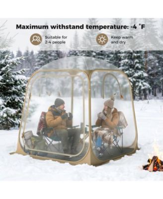 Clear Bubble Sports Tent Pod with Sealed Floor, Waterproof All-Weather Shelter