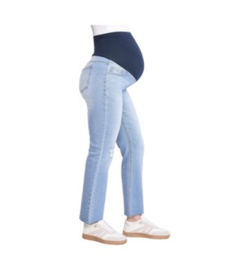 Maternity Motherhood Secret Fit Over the Belly Slim Straight Leg Jeans