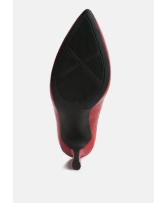 Women mellen croc faux leather formal pumps