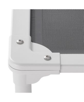 Elevated XL Dog Cot with Teslin Mesh, Portable Raised Bed for Large Dogs