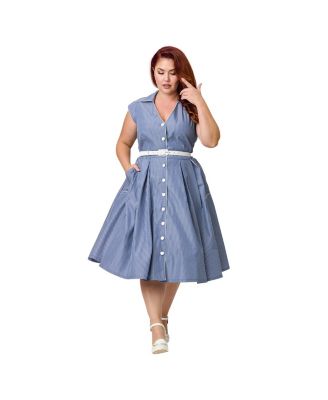 Plus Size Shirt Swing Dress