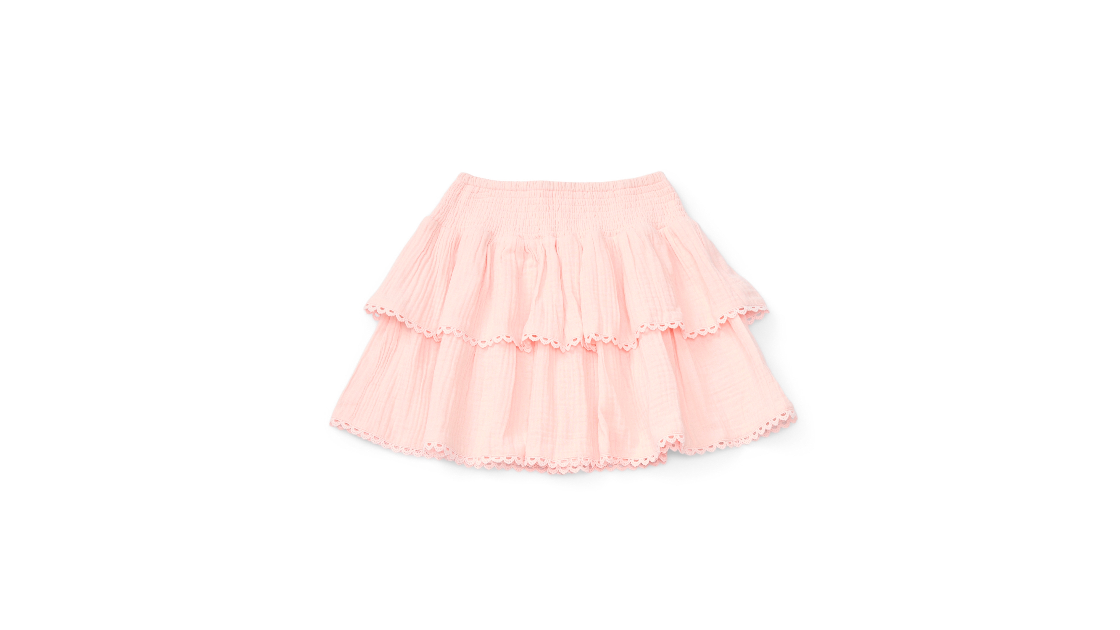 Cece Girls/Bernard Chaus Inc Girls' 7-16 Smocked Two-Tier Skirt