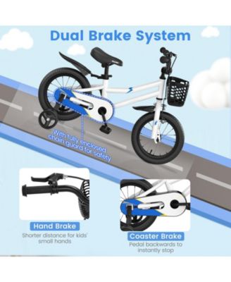 Kids Bike Adjustable with 2 Training Wheels