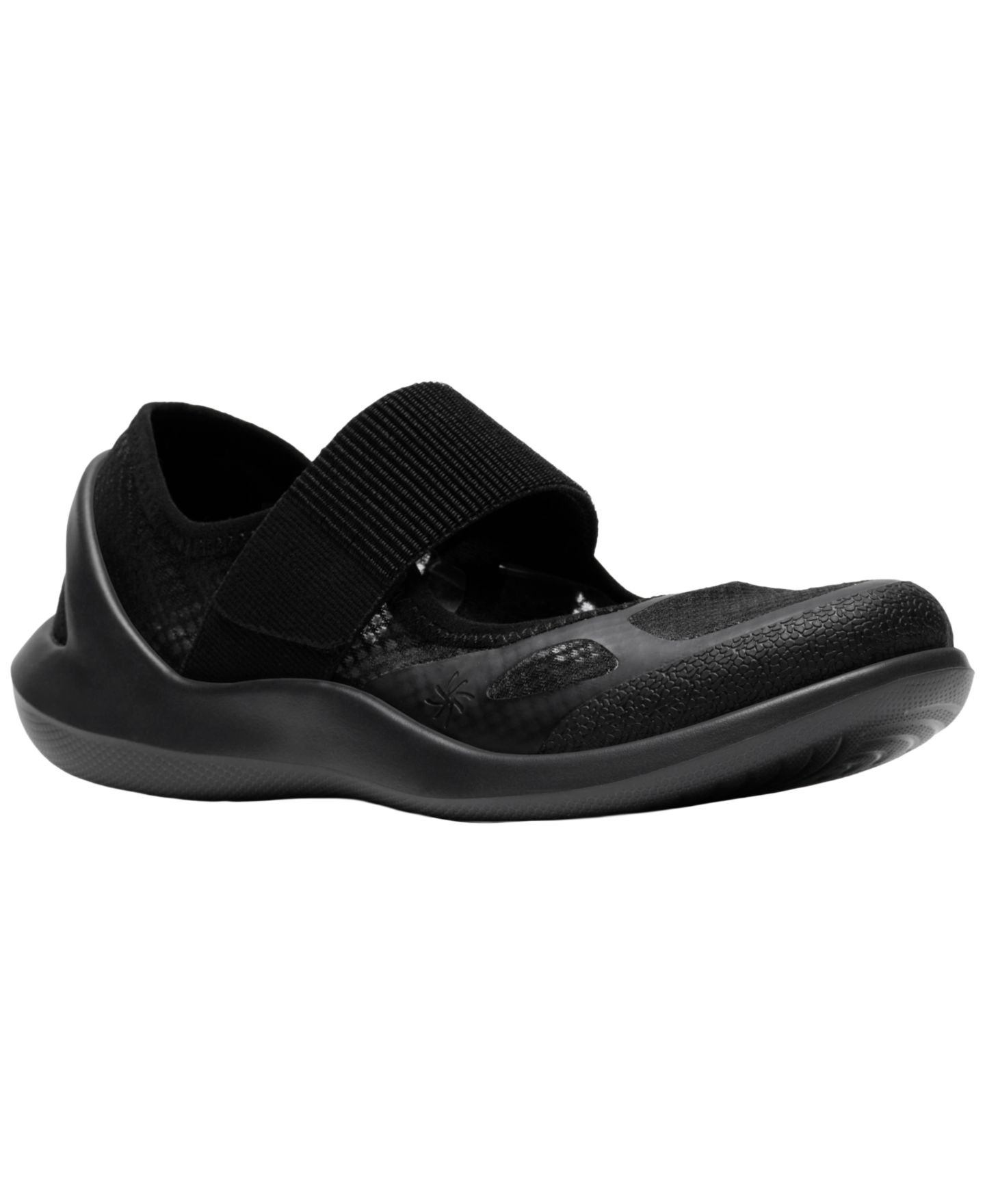 Женские балетки Clarks Cloudsteppers Solevana с ремешком, цвет: Чёрный — фото 1