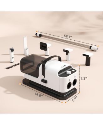 5 in 1 Dog Grooming Vacuum & Dryer w/ Clipper for Shedding Pet Hair