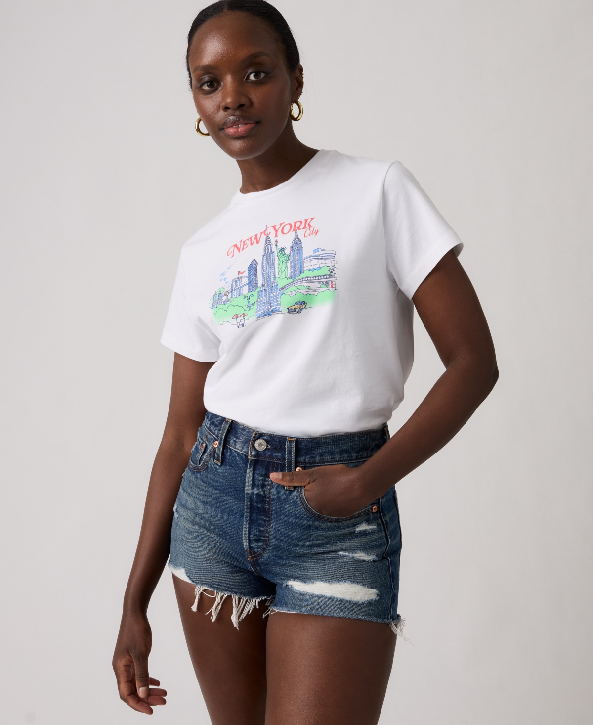 Levi's Women's Crew Neck Graphic Print T-Shirt