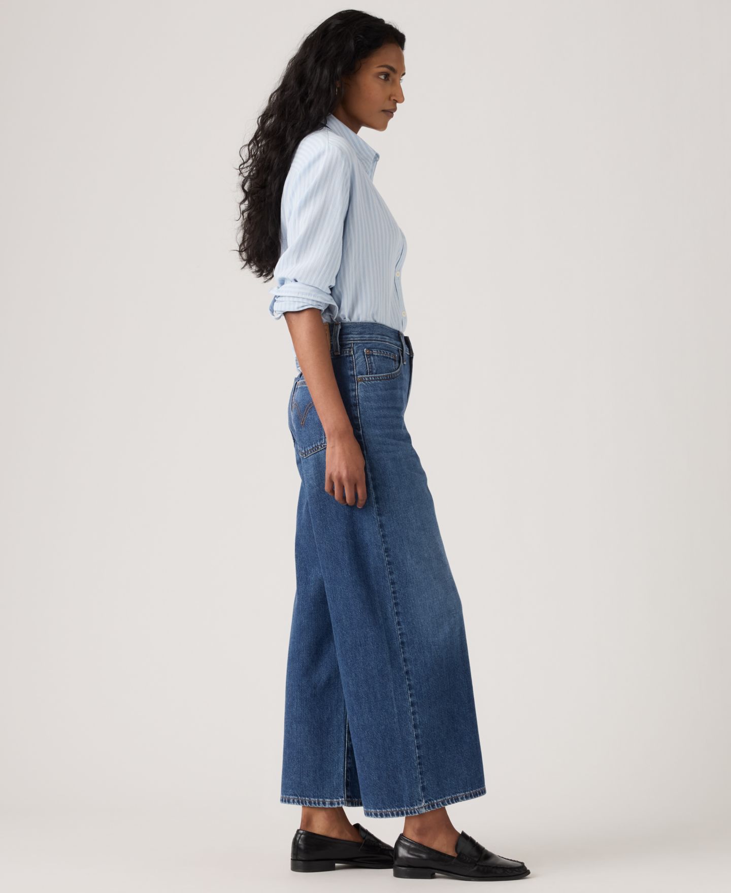 Женские джинсы Levi's Middy Wide-Leg Ankle, цвет: Kiss Goodbye — фото 3