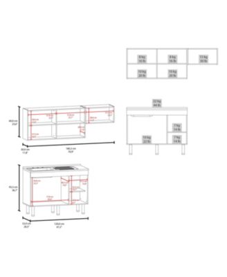 El Capitan Modular Kitchen Set - Complete Solution for Modern Kitchens with Storage, Kronos