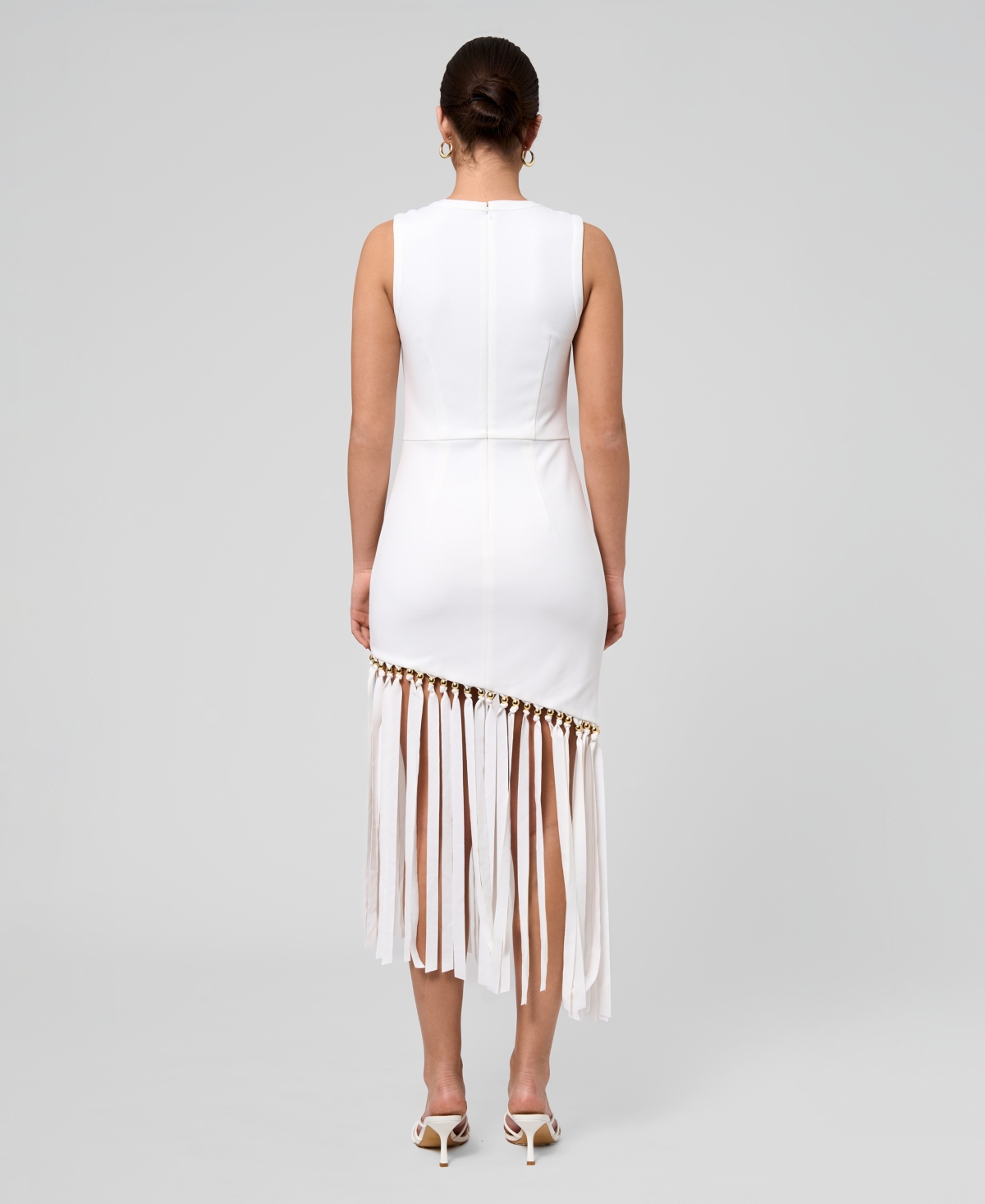 Rachel Roy Women's Catalina Fringe Crewneck Midi Dress