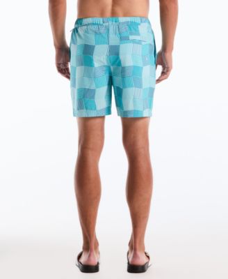 Men's Wavy Tile Print Volley Swim Trunks