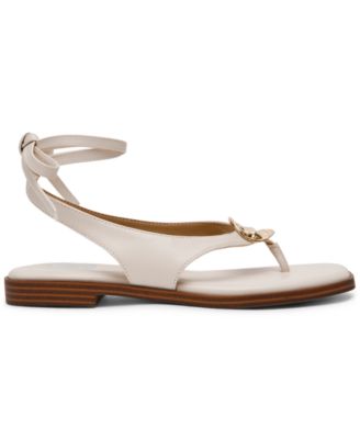 Women's Markly Lace-Up Embellished Flat Sandals