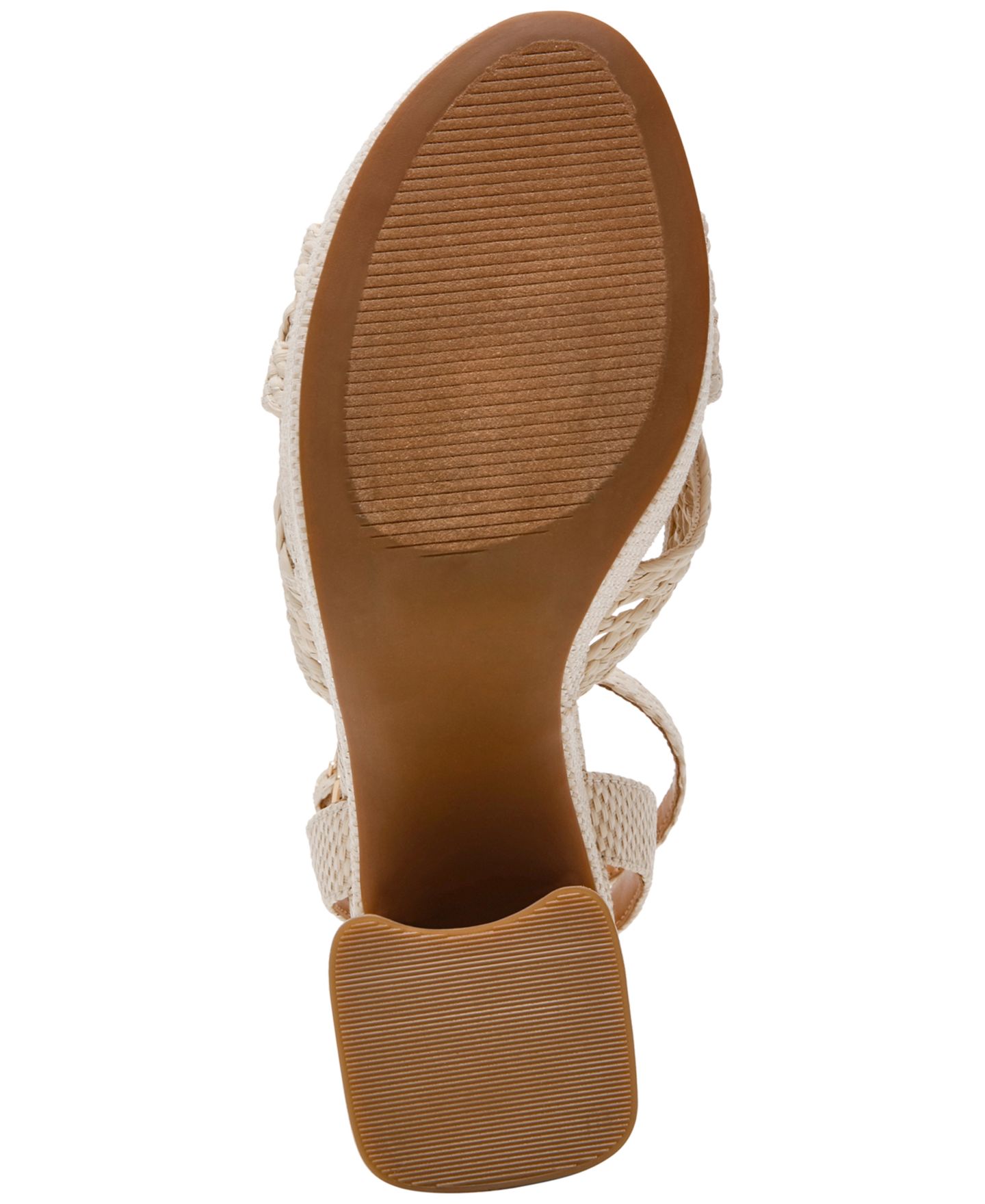 Женские сандалии DV Dolce Vita Whisora Crossband Raffia Woven Platform Dress Sandals, цвет: Слоновая кость — фото 5