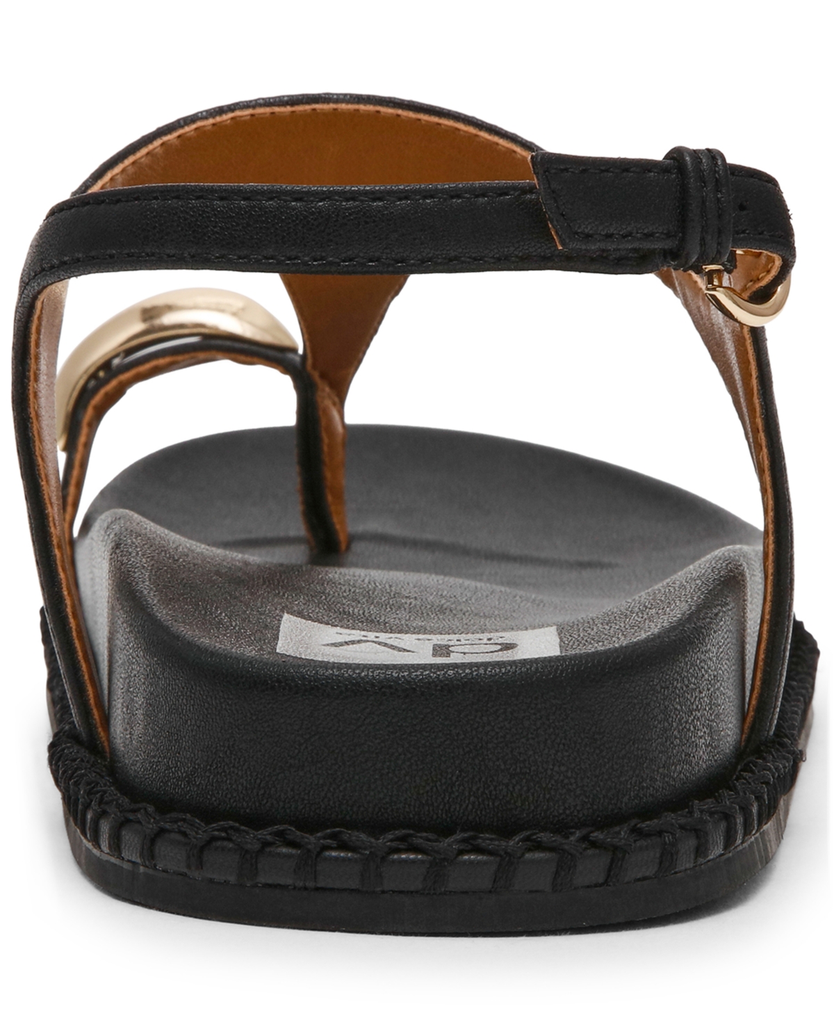 Dv Dolce Vita Women's Pacey Round Toe Ring Footbed Flat Sandals