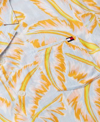 Men's Short-Sleeve Floral Print Woven Shirt