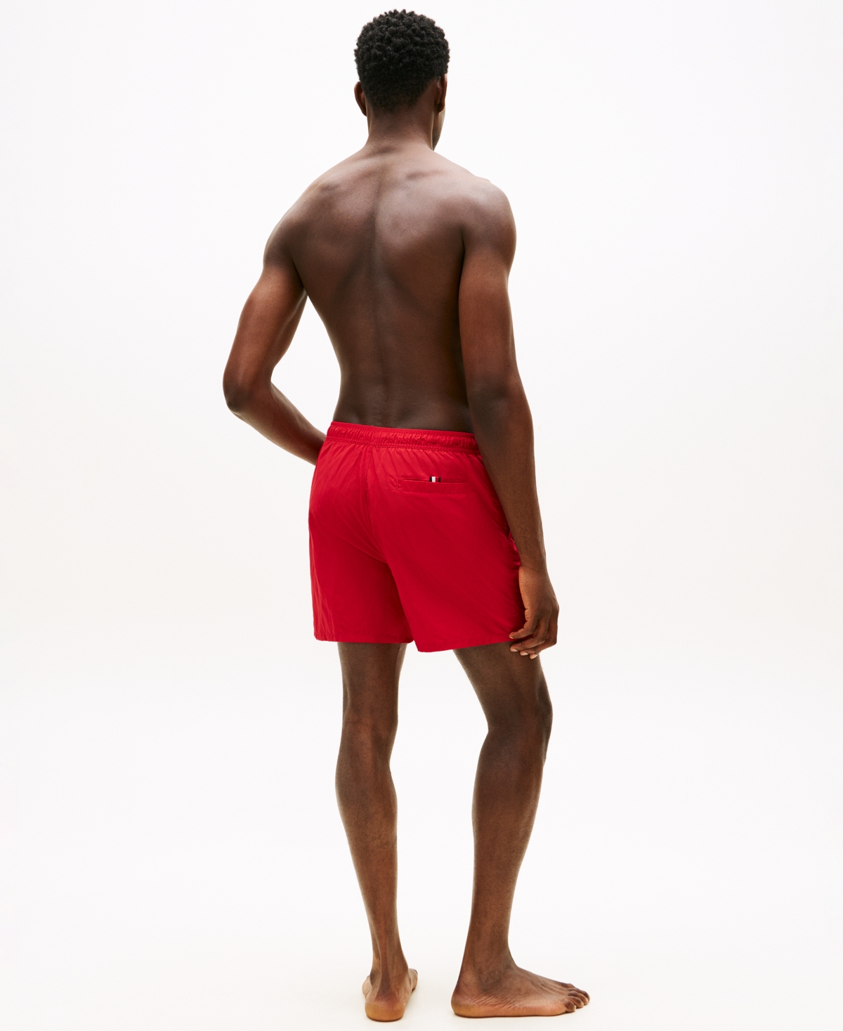 Tommy Hilfiger Men's Medium Drawstring Zip Pocket 5" Swim Trunks