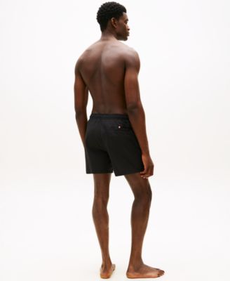 Men's Classic-Fit Drawstring Zip Pocket Swim Trunks