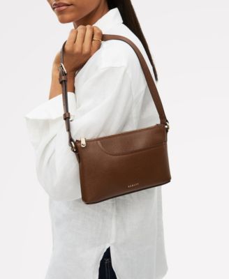 Pockets Texture Mini Zip Top Shoulder Bag