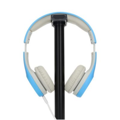 Kids Wired Headphones (3304457) - Child-Safe Volume, 3.5mm Plug, Blue & White