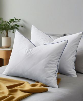 Medium Density Goose Down Feather 2-Pack Pillows, King