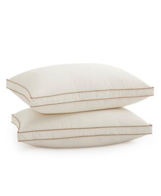 Down-Around Design Cotton Gusseted 2-Pack Pillows, Queen