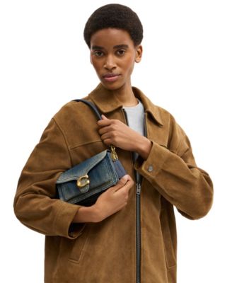 Tabby Small Regenerative Cotton Denim Shoulder Bag 20