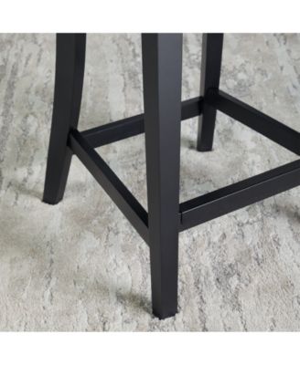 Avery 38.1" 2 Piece Wood-Back Upholstered Counter Stools