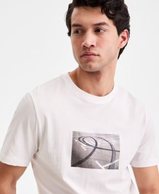 Men's Cotton Logo Graphic Crewneck T-Shirt